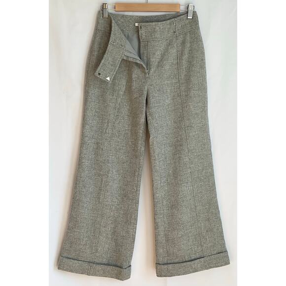 Susana Monaco Wide Leg Wool Trousers 100% Lambswool Size 4 - Picture 2 of 10